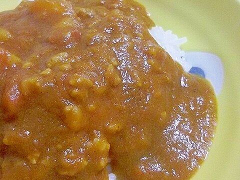 電子レンジ圧力鍋de豚挽き肉のトマトカレー